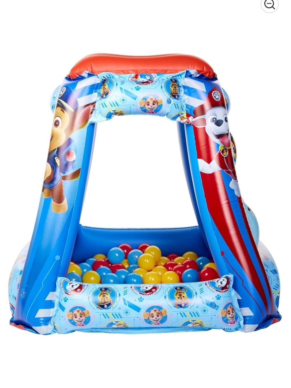Paw Patrol Inflatable Ball Pit Play Dome in Blue and Red Balls Not Included.